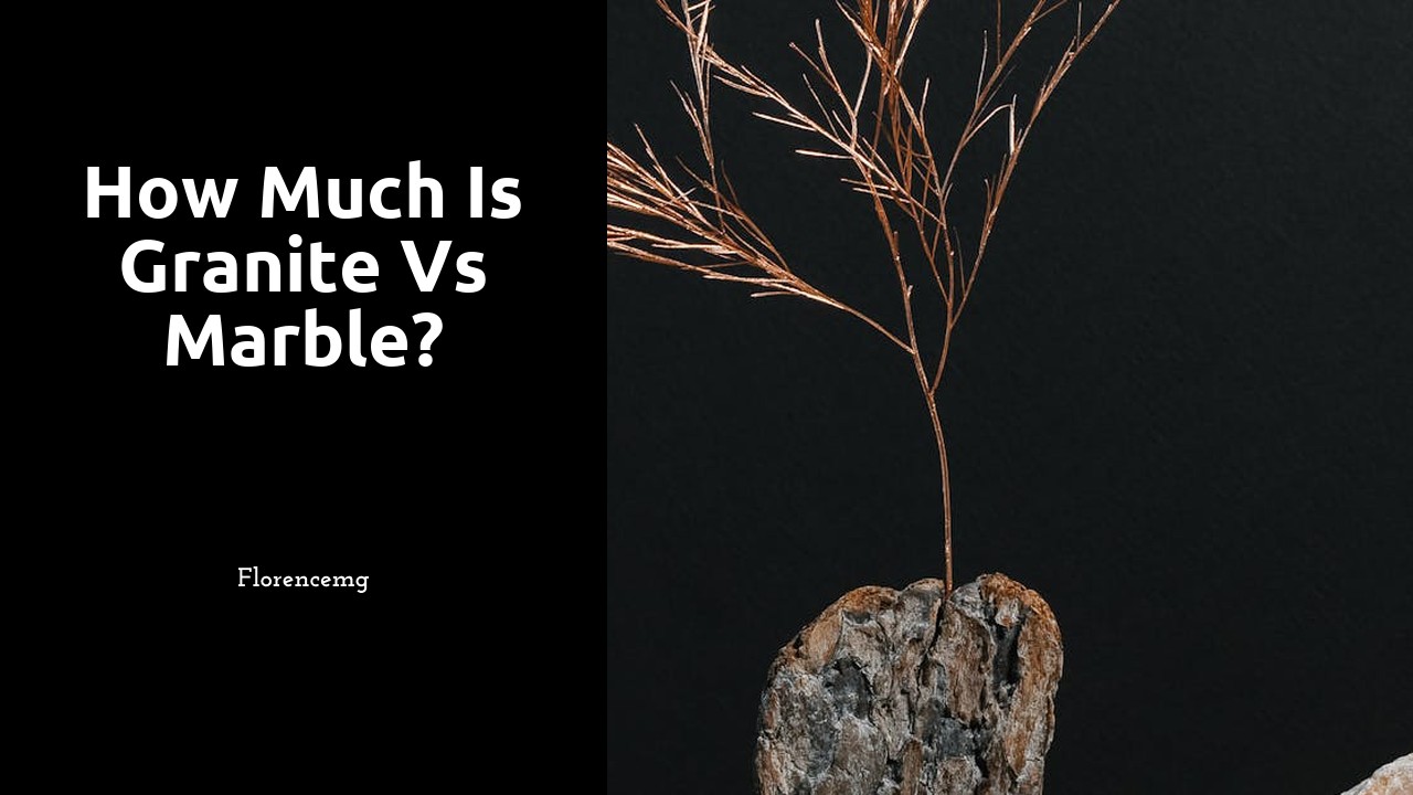 How much is granite vs marble?